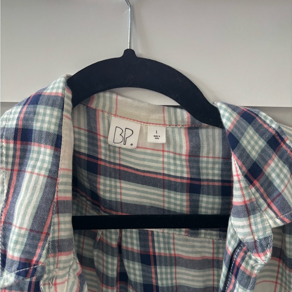 BP Checkered Shirt in Blue, Red, and White